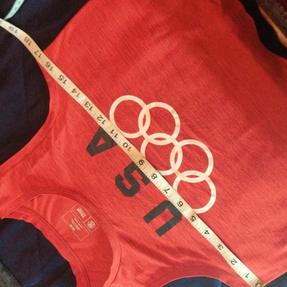 US Olympic Team Apparel Red USA Olympic Muscle Shirt Size XS - Picture 6 of 6